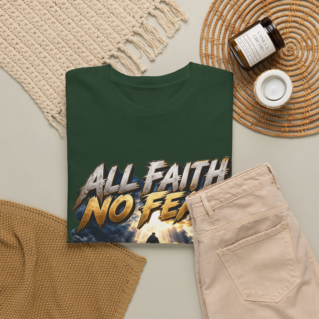 All Faith No Fear Inspirational Christian T-Shirt